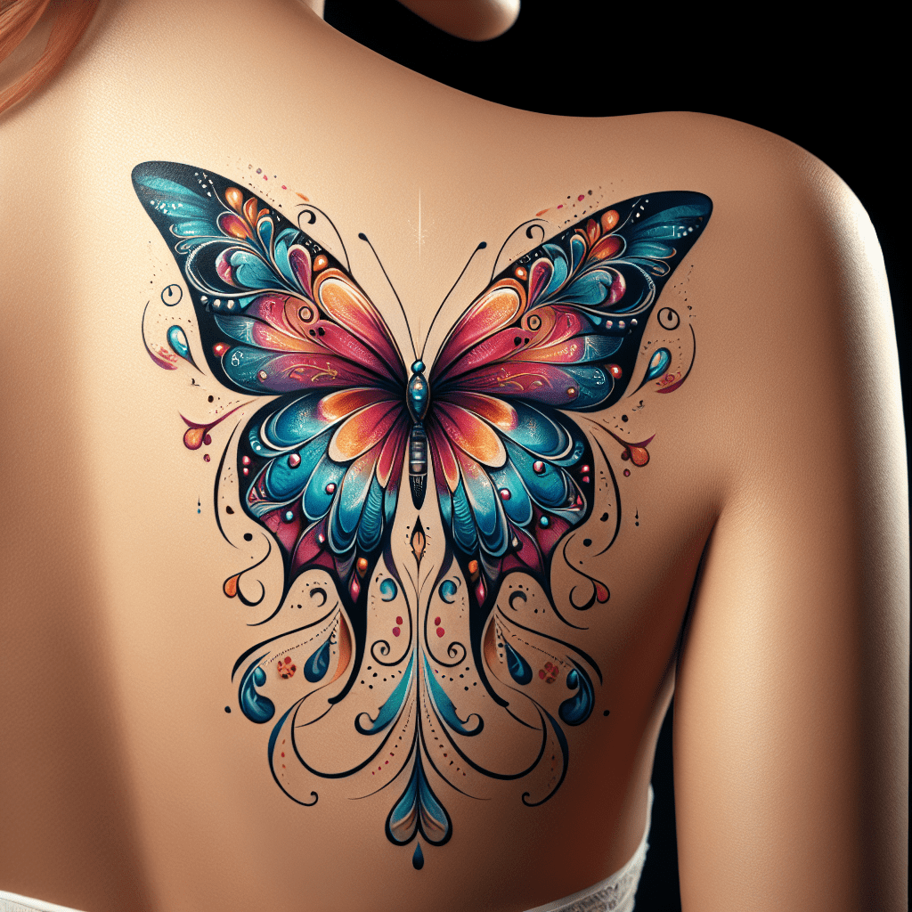 Serenity Butterfly Tattoo