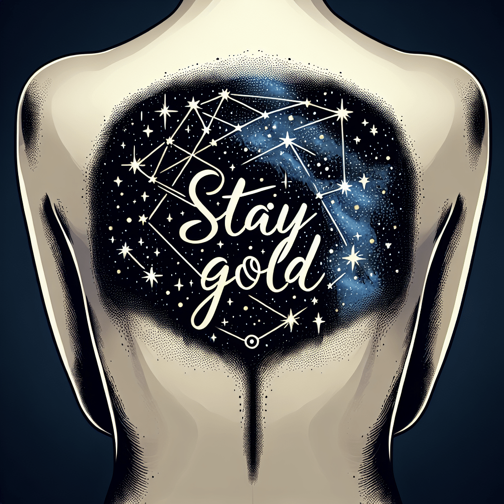 Stay Gold Constellation Tattoo