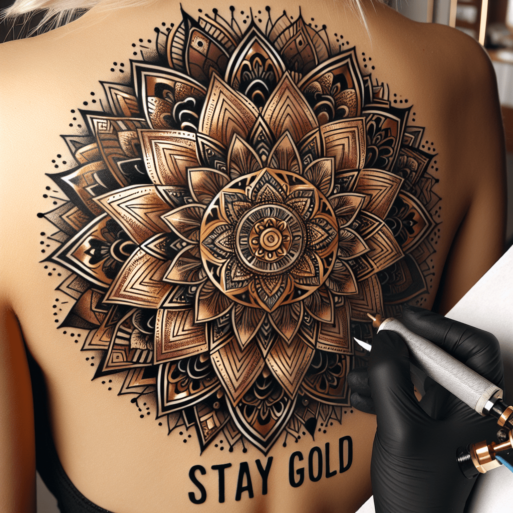 Stay Gold Mandala Tattoo