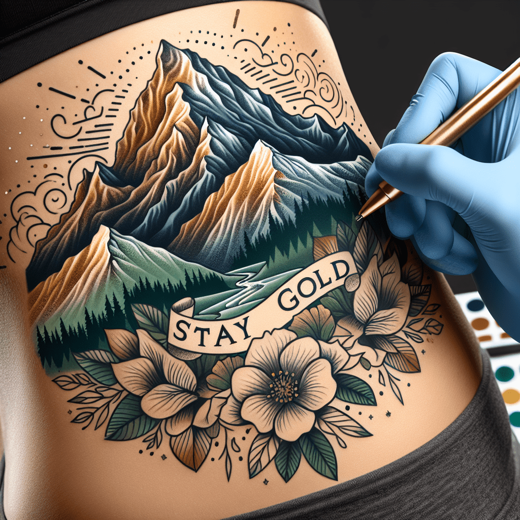 Stay Gold Mountain Tattoo