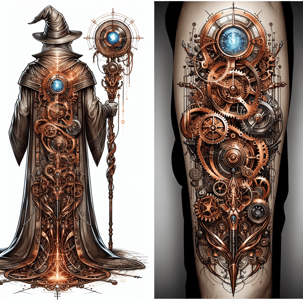 Steampunk Wizard Tattoo