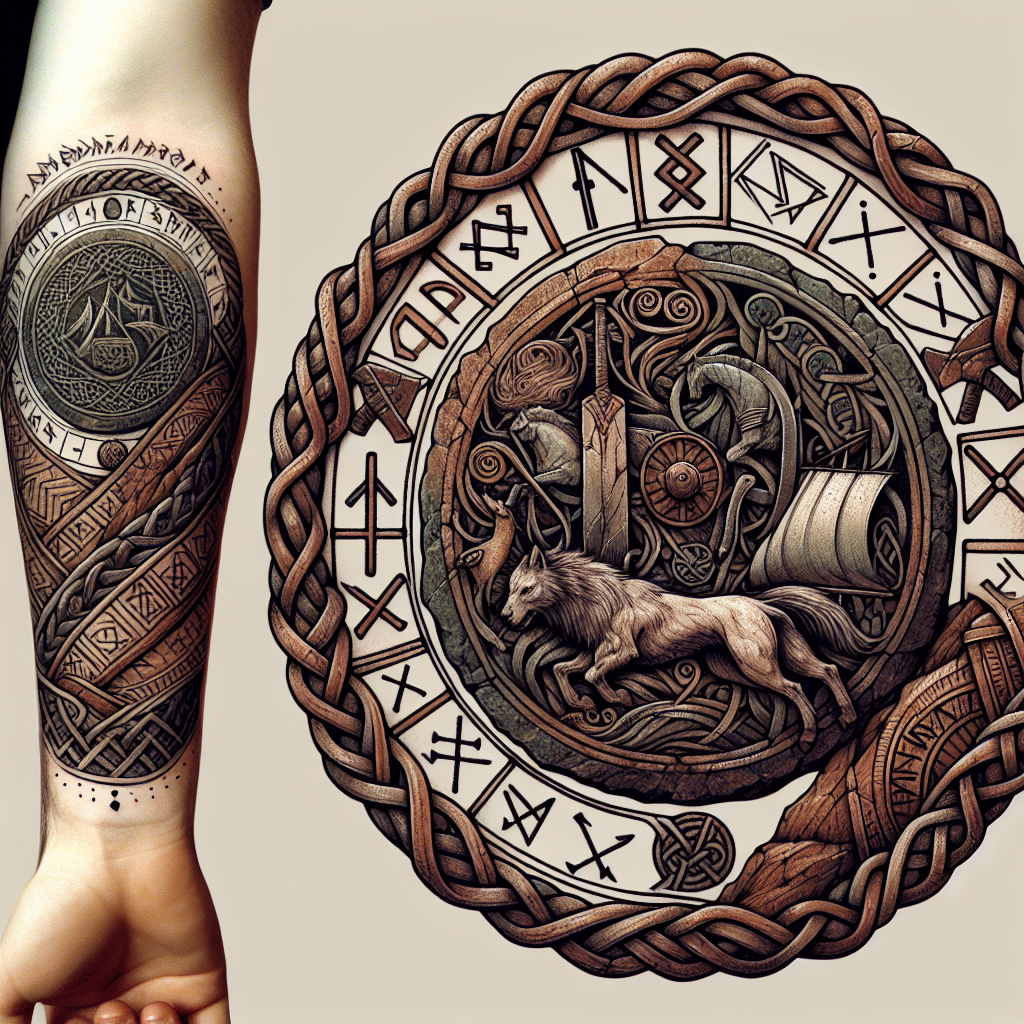 Viking Runestone Tattoo