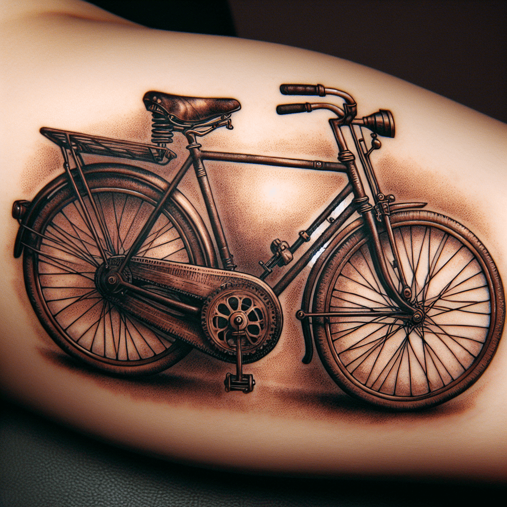 Vintage Bicycle Tattoo