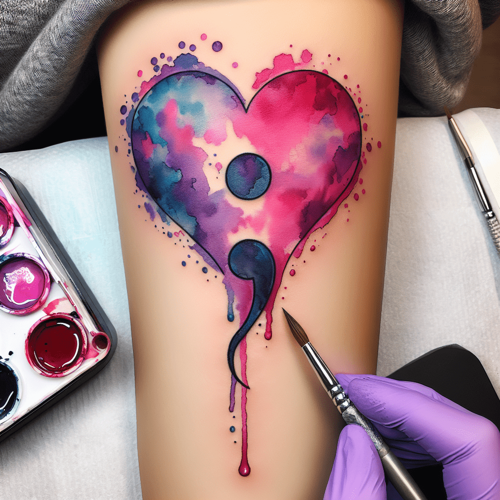 watercolor_semicolon_heart_tattoo