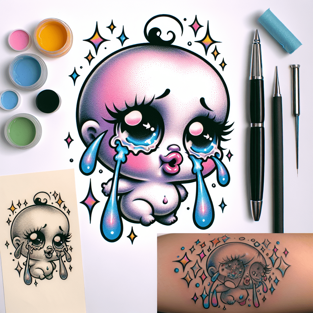 Whimsical Crybaby Tattoo