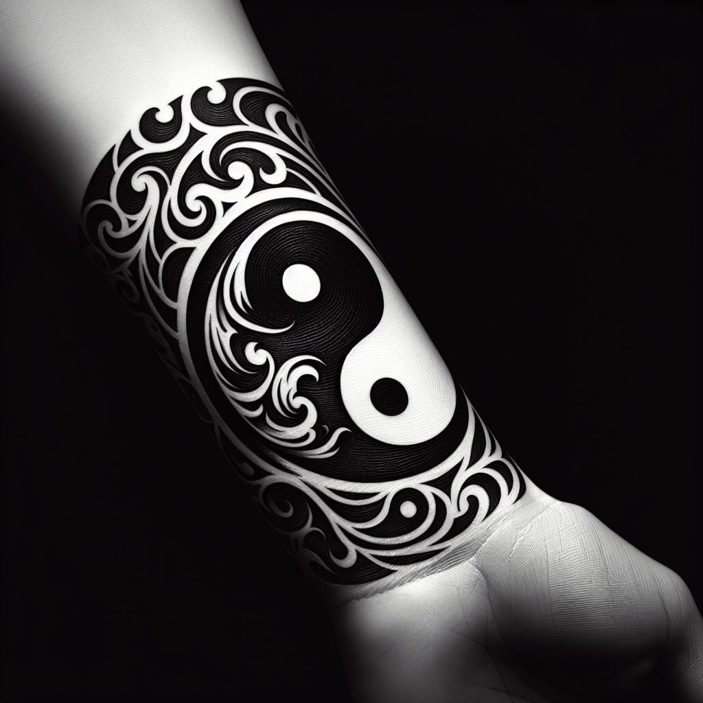 Yin and Yang Serenity Tattoo