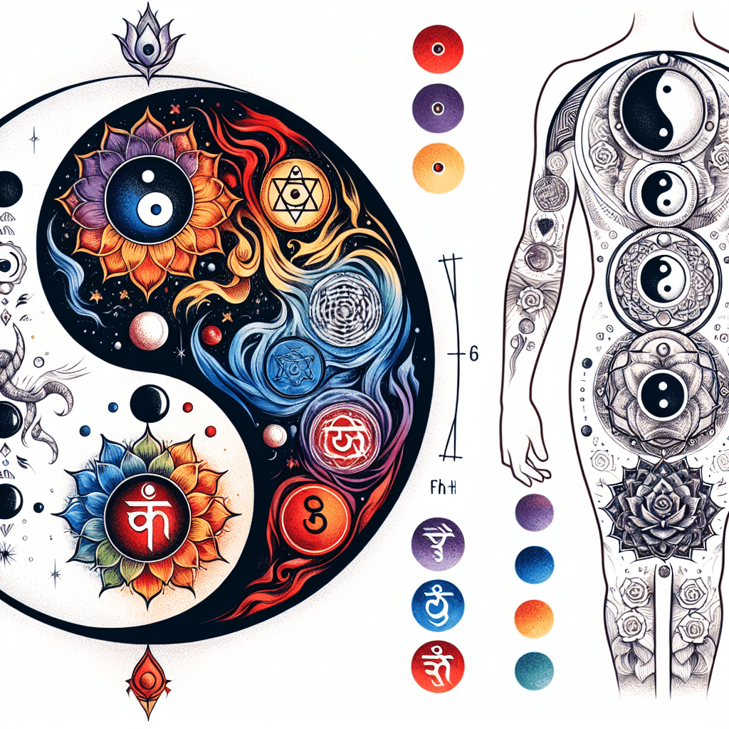 Yin Yang Chakra Tattoo